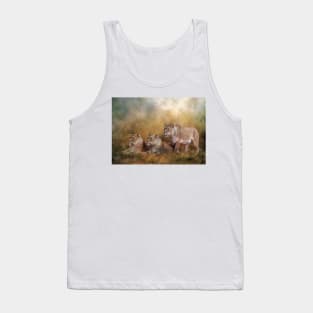 Lionesses watching the herd Tank Top